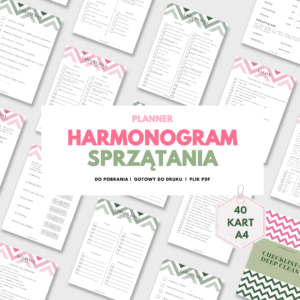 harmonogram sprzątania